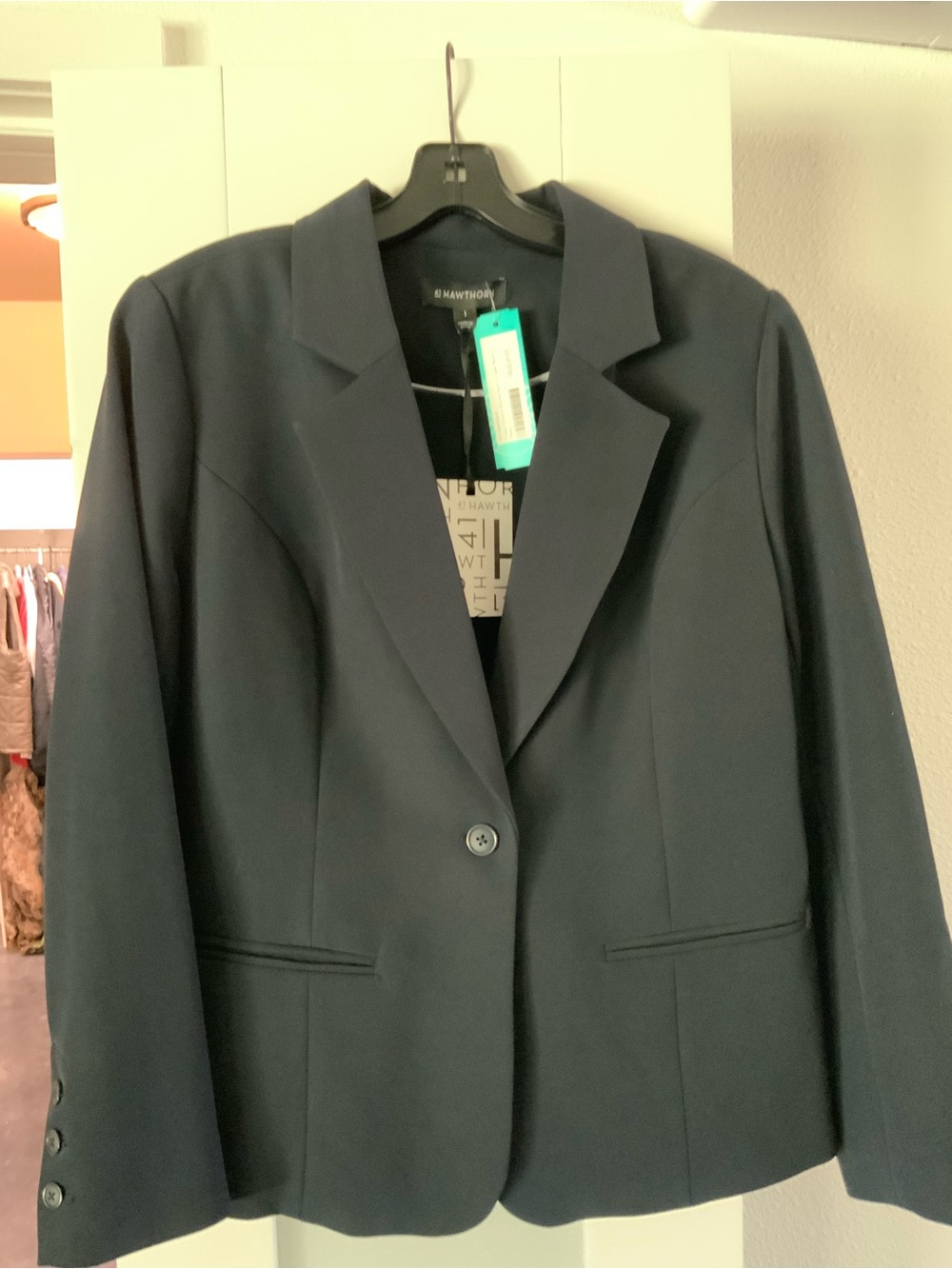41 Hawthorn Navy Single-Button Blazer